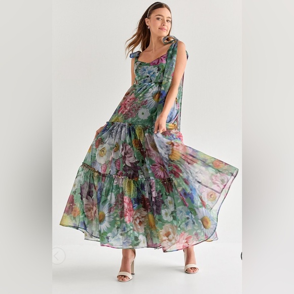maxi dress cotton plus size Genevieve Empire Waist Dress– Hello Curve cocktail set Mythical Kind of Love Size:15/15.5